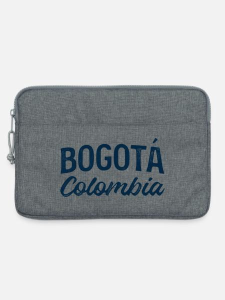 Bogotá Kolumbien Vintage Schriftzug - Laptoptasche 13" - Grau meliert