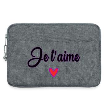 MAMAN. FÊTE DES MÈRES. BONNE FÊTE MAMAN - Sacoche pour ordinateur portable 13 pouces - gris chiné - Devant