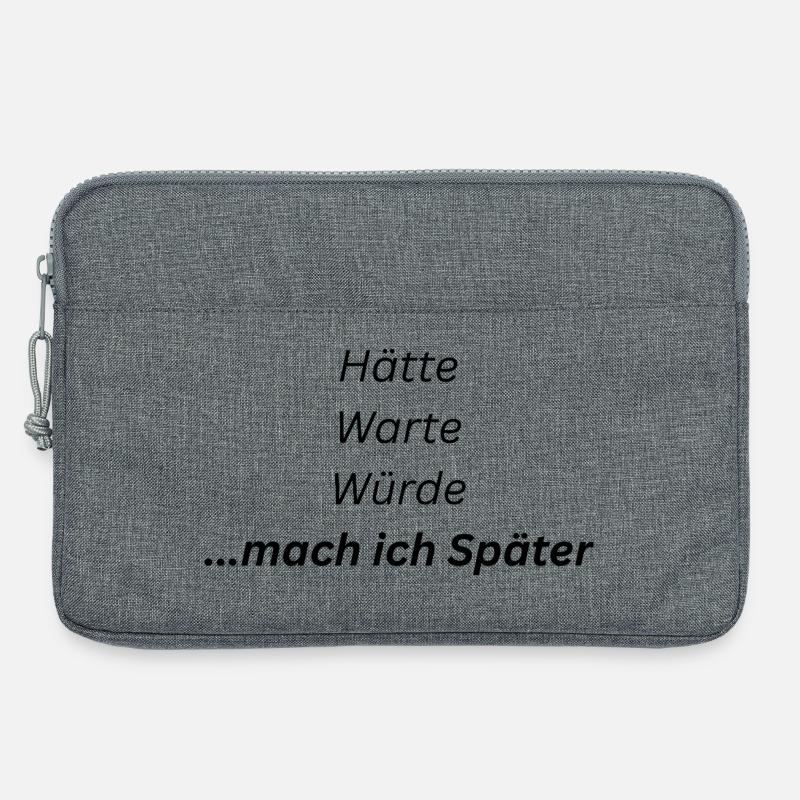 Mach_ich_spaeter - Laptop bag 13" - heather grey