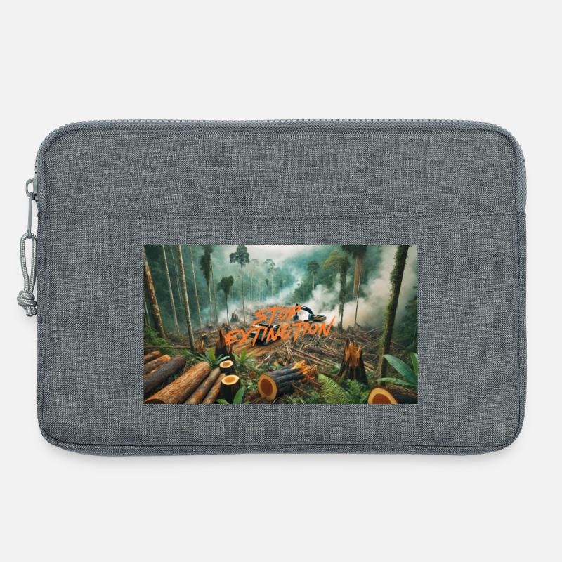 Stop Extinction: Waldschutz Design - Laptoptasche 13" - Grau meliert