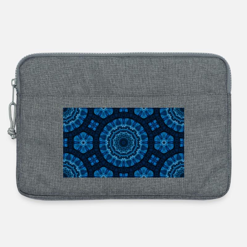 Azure Mandala Kaleidoscope - Laptoptasche 13" - Grau meliert