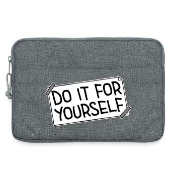 Do It For Yourself Inspirational Self Love Quote - Laptop bag 13" - heather grey - Front