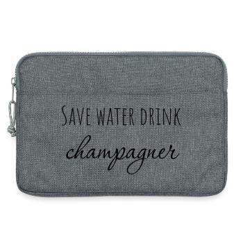 Save water... - Laptoptasche 13" - Grau meliert - Vorne