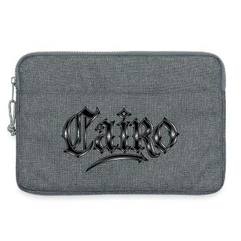 Cairo Gothic lettering - Laptop bag 13" - heather grey - Front