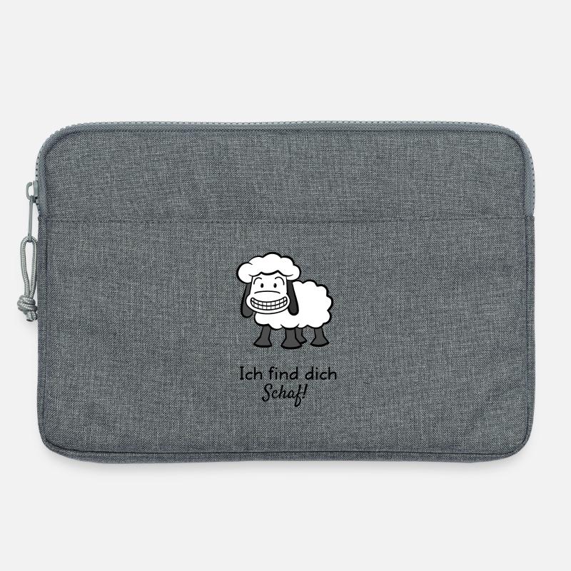 Ich find dich Schaf! - Laptoptasche 13" - Grau meliert