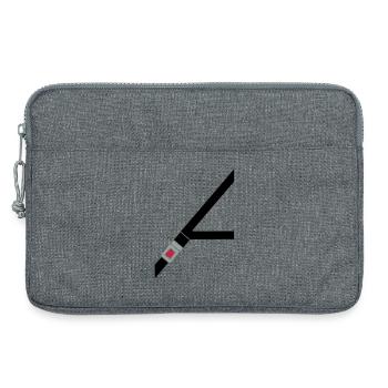 Seat belt - Laptop bag 13" - heather grey - Front