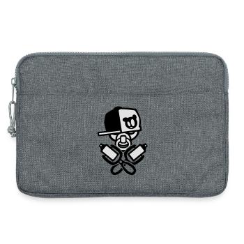 bébé fraîche de graffiti - Sacoche pour ordinateur portable 13 pouces - gris chiné - Devant