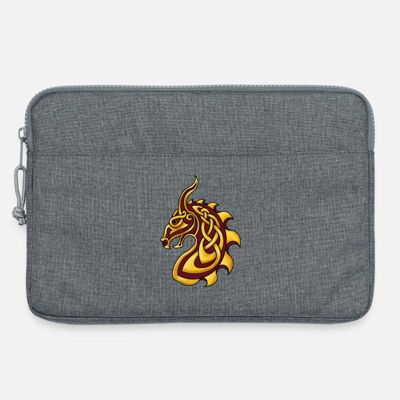 Celtic Dragon Rotgold - Laptoptasche 13" - Grau meliert