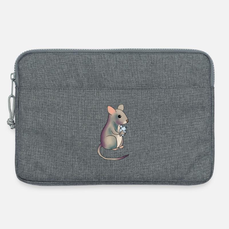 Maus mit Maus - Laptoptasche 13" - Grau meliert