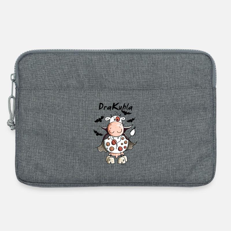 DraKuhla - Kuh - Laptoptasche 13" - Grau meliert