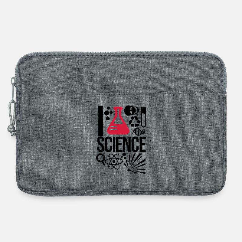 Wissenschaft - Laptoptasche 13" - Grau meliert