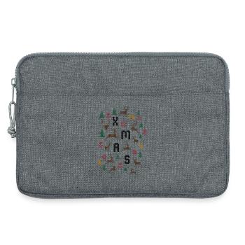 Weihnachten - Laptoptasche 13" - Grau meliert - Vorne