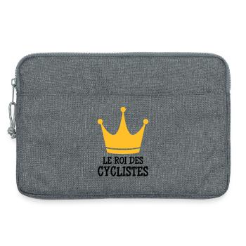 Radfahren / Radfahrer / Fahrrad / Radsport / - Laptoptasche 13" - Grau meliert - Vorne