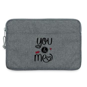 You and Me - Laptoptasche 13" - Grau meliert - Vorne