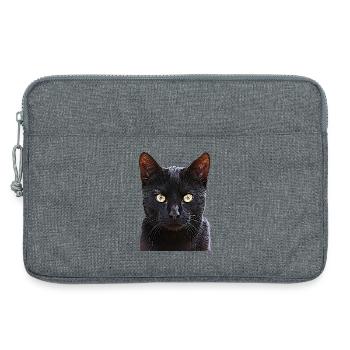 Chat chat cat cats - Sacoche pour ordinateur portable 13 pouces - gris chiné - Devant