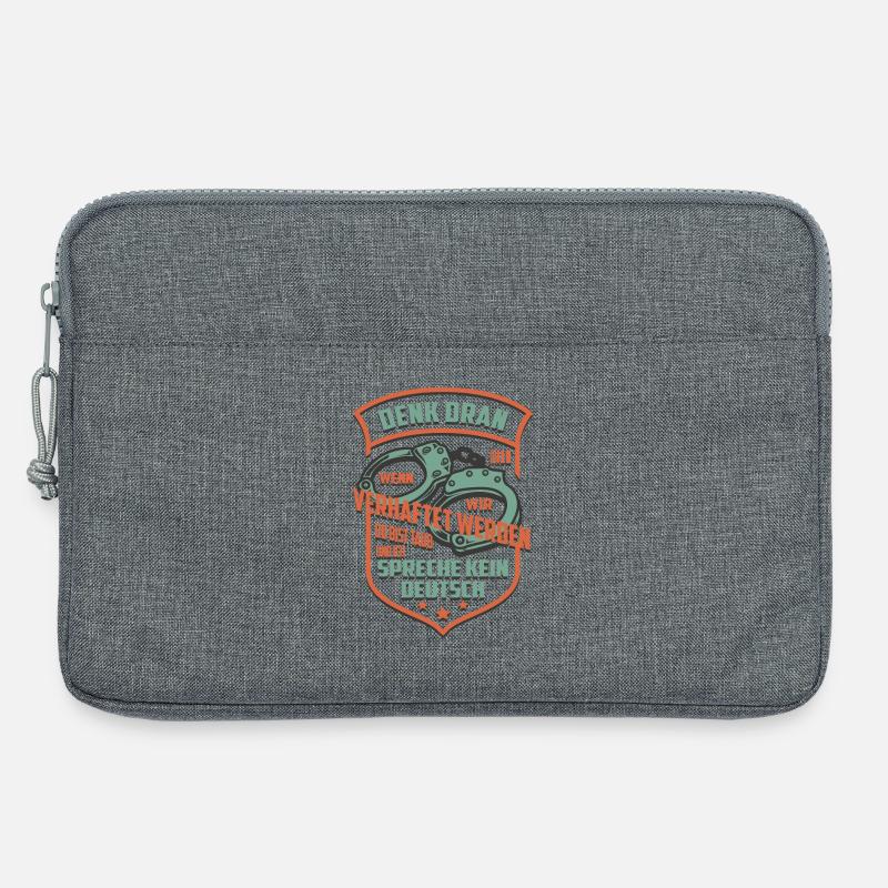 Denk Dran wenn wir Verhaftet werden - Laptoptasche 13" - Grau meliert