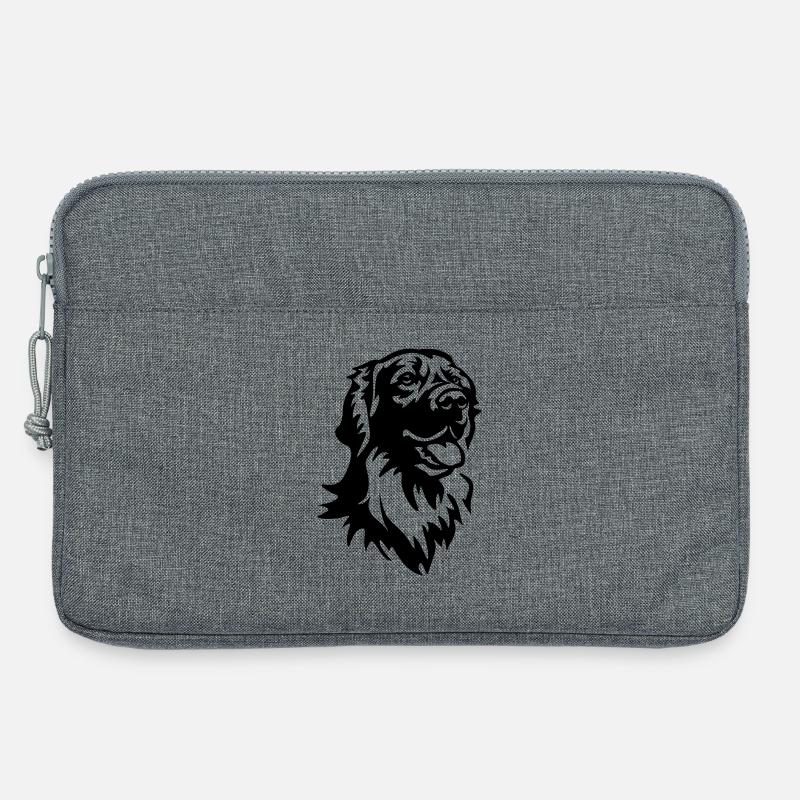 Hovawart Kopf - Laptoptasche 13" - Grau meliert