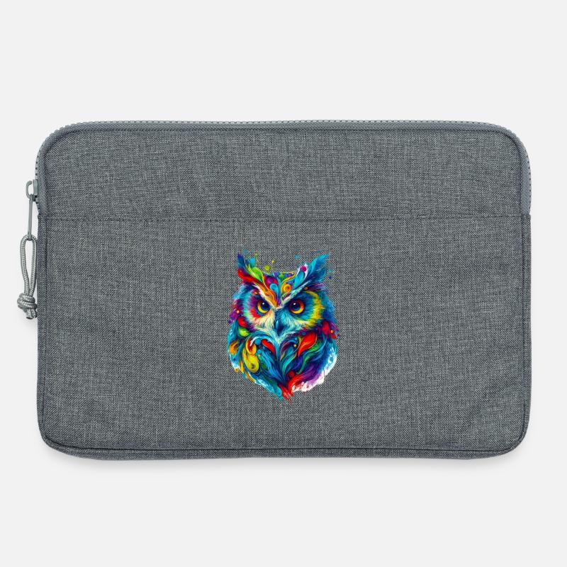 Eule - Laptoptasche 13" - Grau meliert