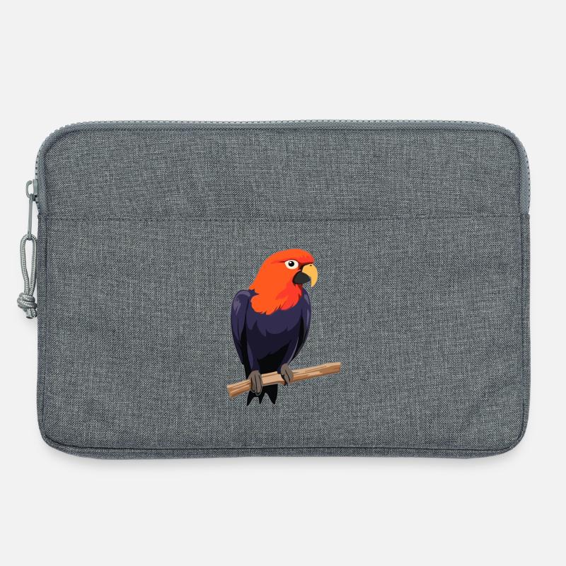 Papagei Vogel - Laptoptasche 13" - Grau meliert