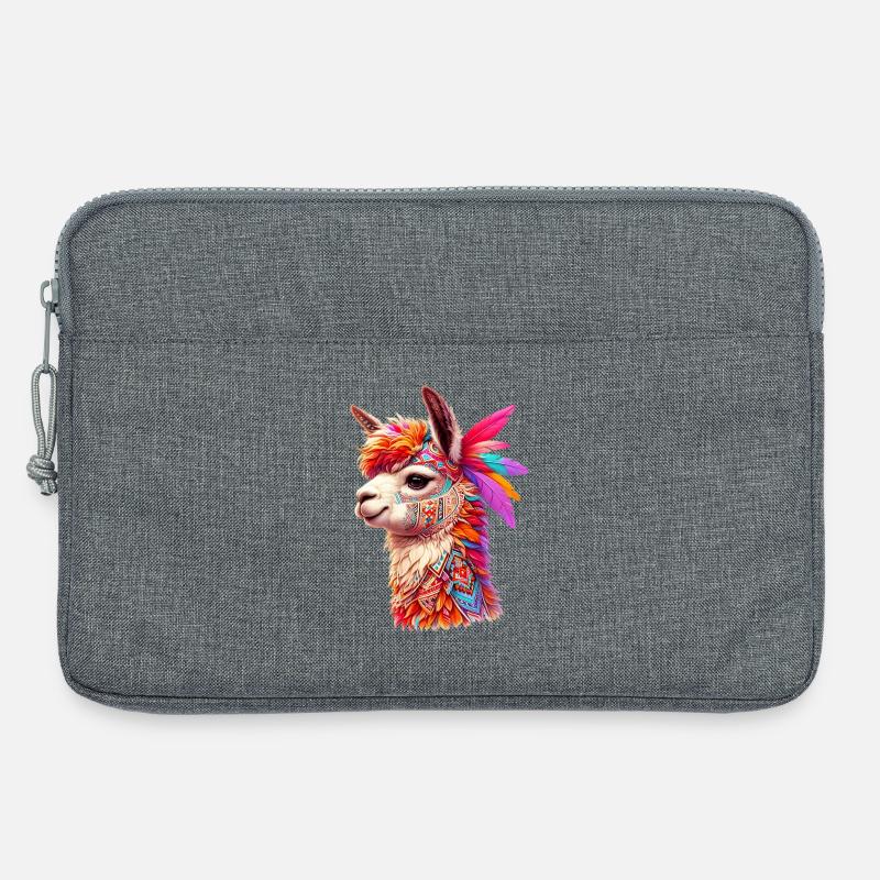 Alpaka - Laptoptasche 13" - Grau meliert