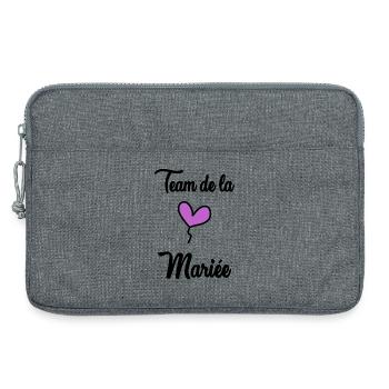 MARIEE. FUTURE MARIEE. EVJF. TEAM. TEAM MARIEE - Sacoche pour ordinateur portable 13 pouces - gris chiné - Devant