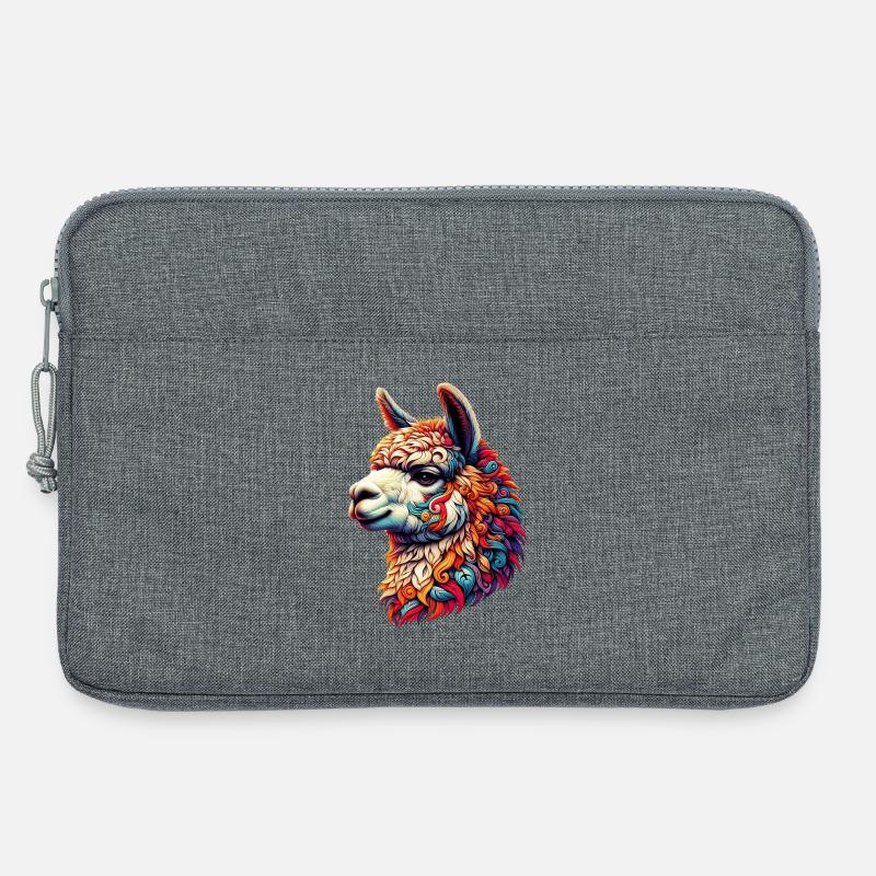 Alpaka - Laptoptasche 13" - Grau meliert
