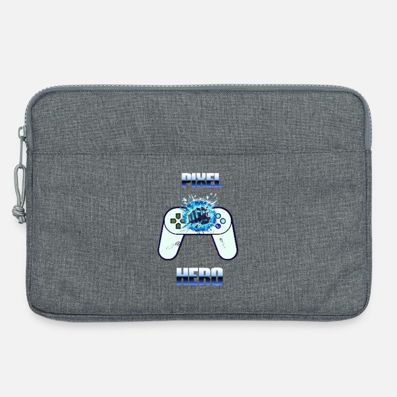 Pixel Hero - Retro Gaming Controller - Laptop bag 13" - heather grey