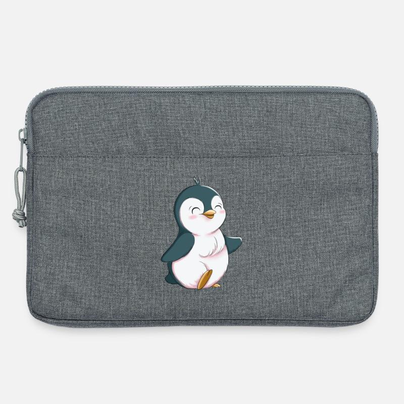 Süßer Pinguin - Laptoptasche 13" - Grau meliert