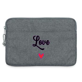 MAMAN. FÊTE DES MÈRES. BONNE FÊTE MAMAN - Sacoche pour ordinateur portable 13 pouces - gris chiné - Devant