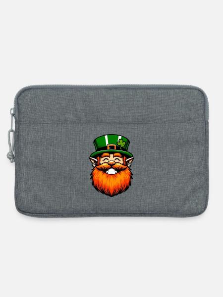 Irischer Kobold Irland - Laptoptasche 13" - Grau meliert