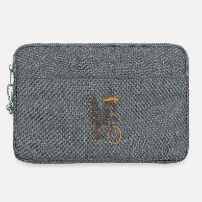 Hahn & Fahrräder - Laptoptasche 13" - Grau meliert