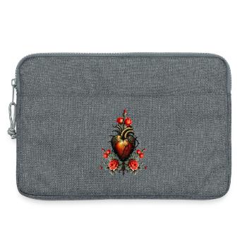 The Gothic Elegance of the Heart - Laptop bag 13" - heather grey - Front