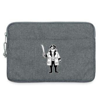 Pirat - Laptoptasche 13" - Grau meliert - Vorne