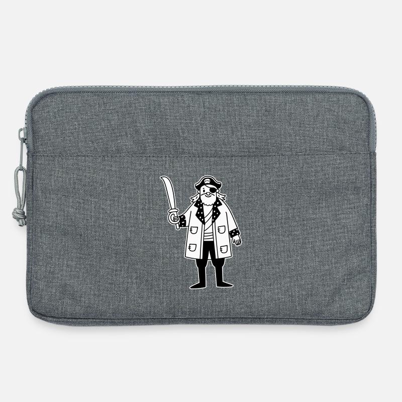 Pirat - Laptoptasche 13" - Grau meliert