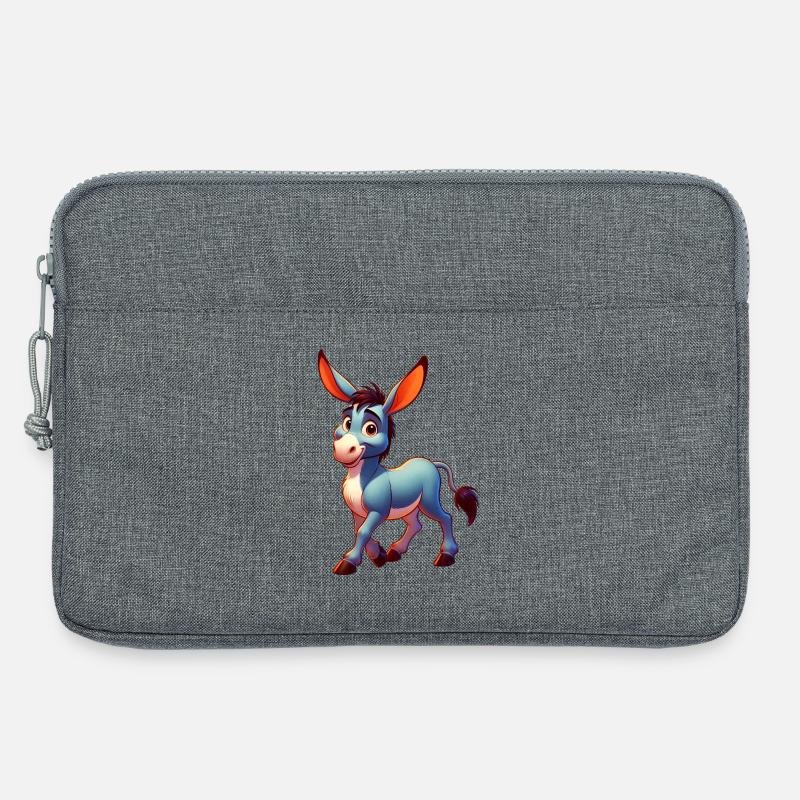 Esel-Maultier - Laptoptasche 13" - Grau meliert