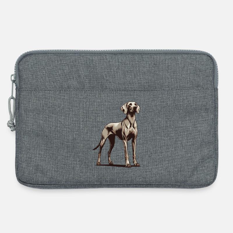 Weimaraner - Laptoptasche 13" - Grau meliert