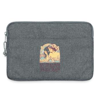 Pas de pelmeni, c’est un problème, l’Art Nouveau - Sacoche pour ordinateur portable 13 pouces - gris chiné - Devant