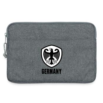 Federal Eagle Coat of Arms Germany - Laptop bag 13" - heather grey - Front