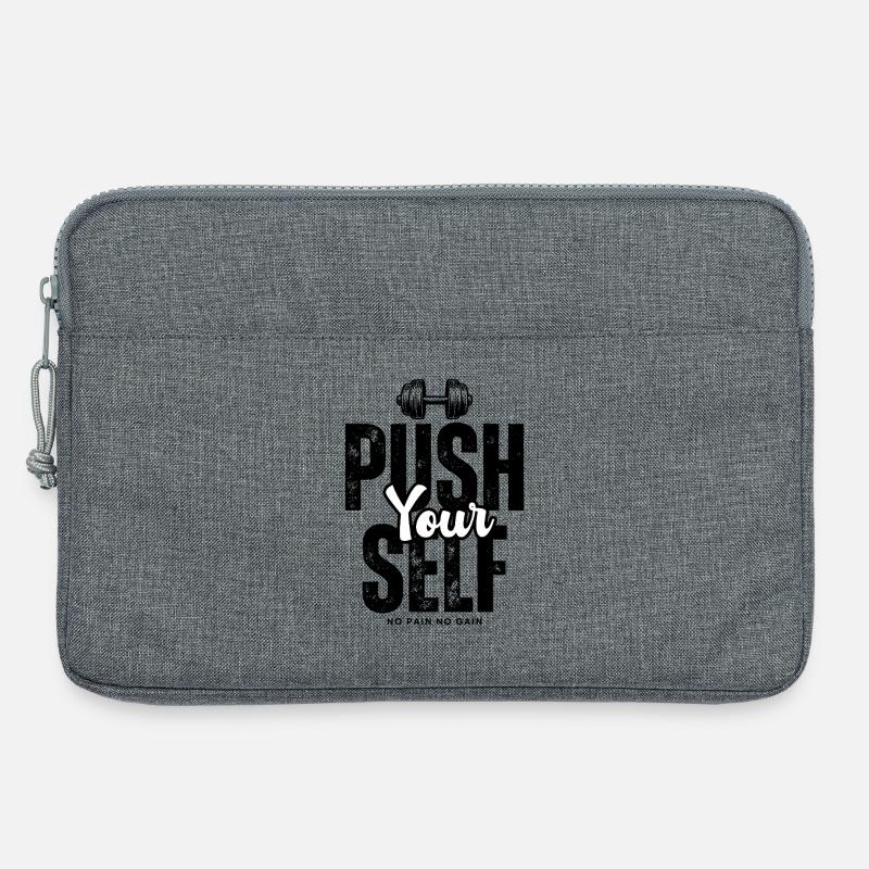 Push_yourself - Laptoptasche 13" - Grau meliert