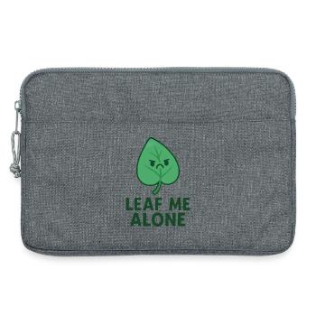 Leaf me allone - Laptoptasche 13" - Grau meliert - Vorne