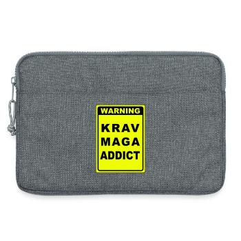 Warning Krav Maga Addict - Laptop bag 13" - heather grey - Front