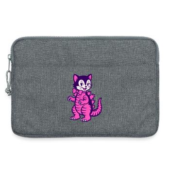 Monster Cat - Laptoptasche 13" - Grau meliert - Vorne