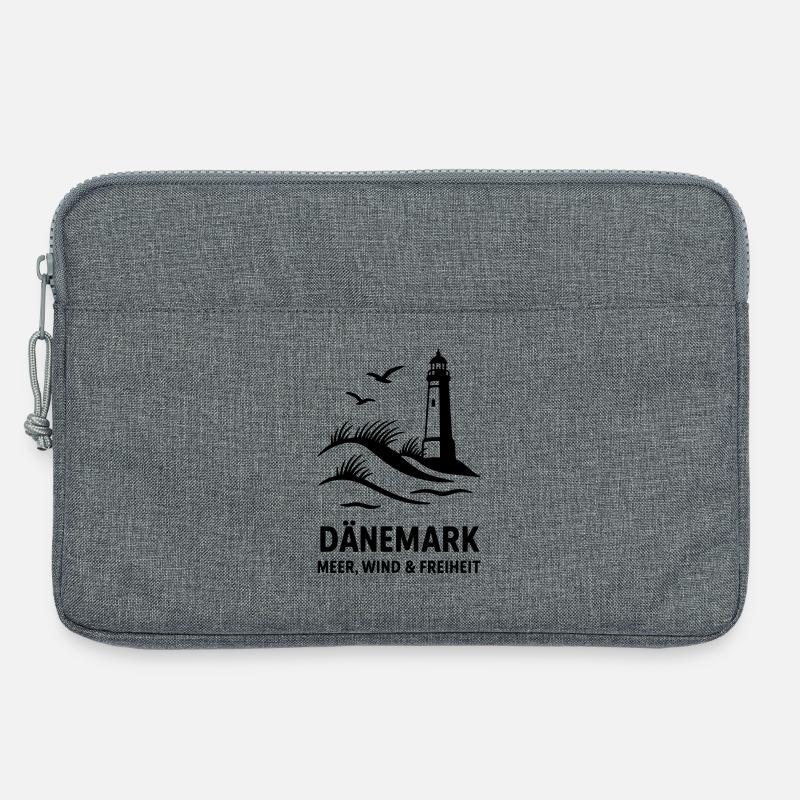 Dänemark Meer Wind Freiheit - Laptoptasche 13" - Grau meliert