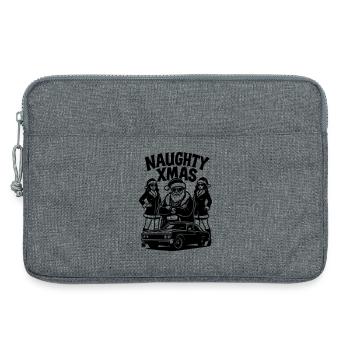 Naughty Xmas Santa Pimp Auto Chicks - Laptop bag 13" - heather grey - Front