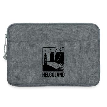 Helgoland Silhouette - Laptoptasche 13" - Grau meliert - Vorne