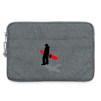Planche à neige - Sacoche pour ordinateur portable 13 pouces - gris chiné - Devant