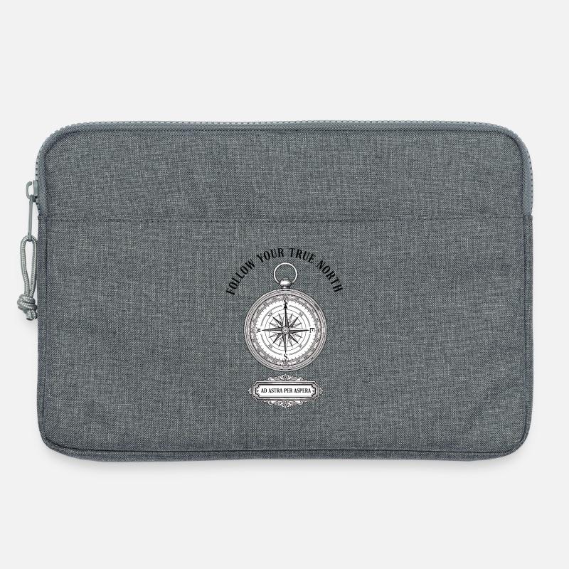 Kompass der Abenteuerpfade - Laptoptasche 13" - Grau meliert