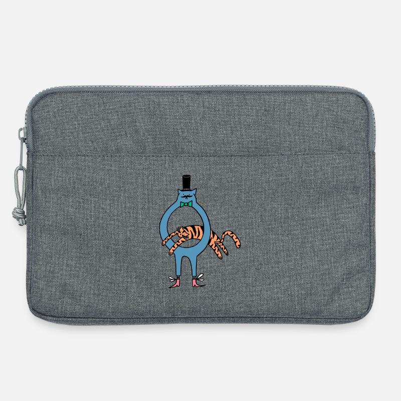 Tiger_Jump - Laptoptasche 13" - Grau meliert