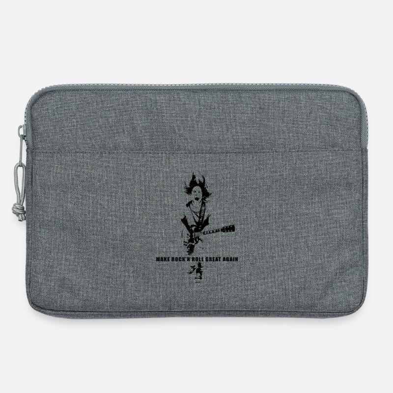 Make Rock'n'Roll Great Again - Laptop bag 13" - heather grey