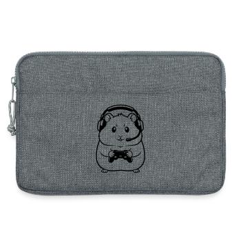 Aperçu de la manette Gamer Hamster - Sacoche pour ordinateur portable 13 pouces - gris chiné - Devant